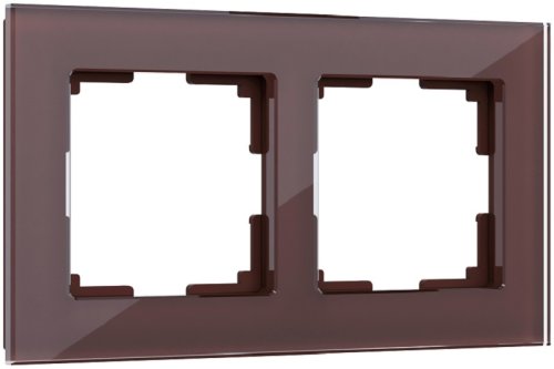 Рамка универсальная Werkel Favorit 2-м. стекло мокко фото Рамка универсальная Werkel Favorit 2-м. стекло мокко картинка